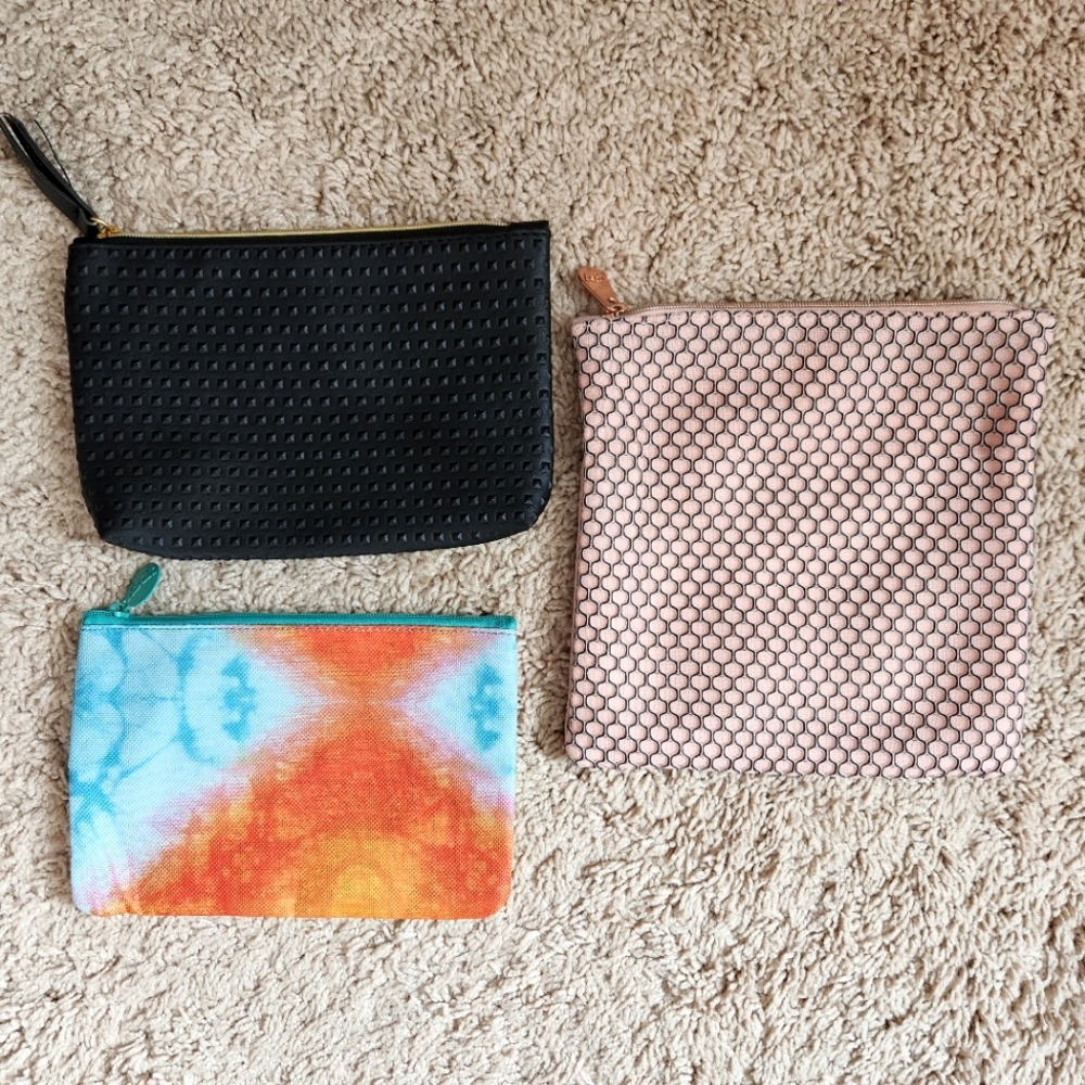 Set of 3 Ipsy bag/pouch/purse